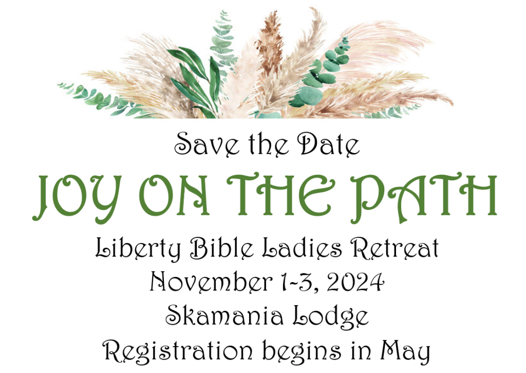 Save the Date Joy on the Path Ladies Retreat 2024