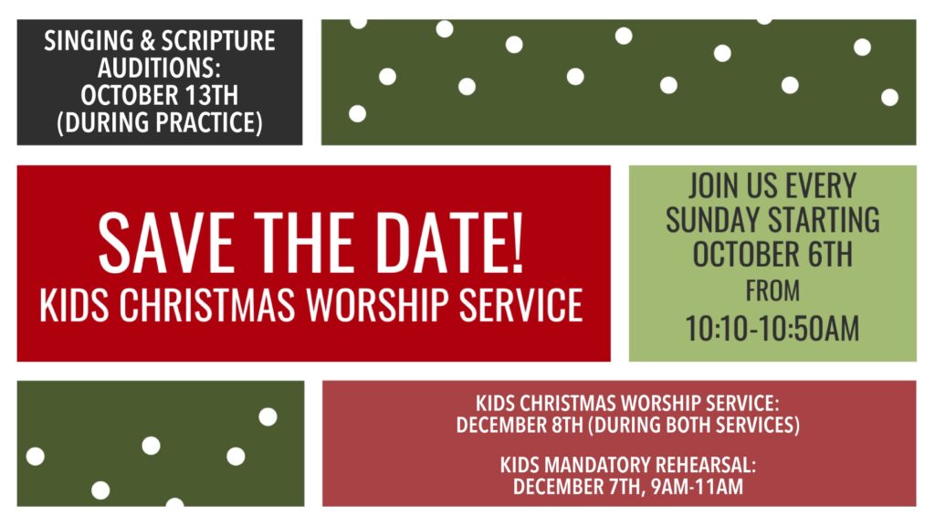 Kids Christmas Worship Service 2024 Web